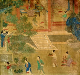 Frauen beim Blätterernten, 1500